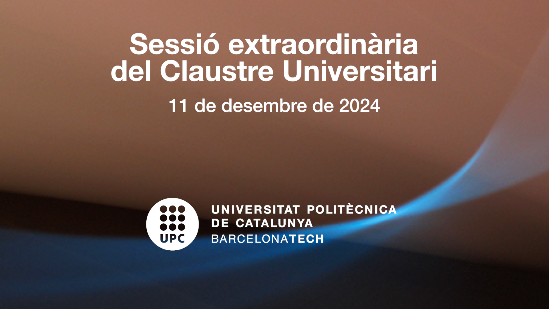 Sessió extraordinària del Claustre Universitari, sessió de l'11 de desembre de 2024